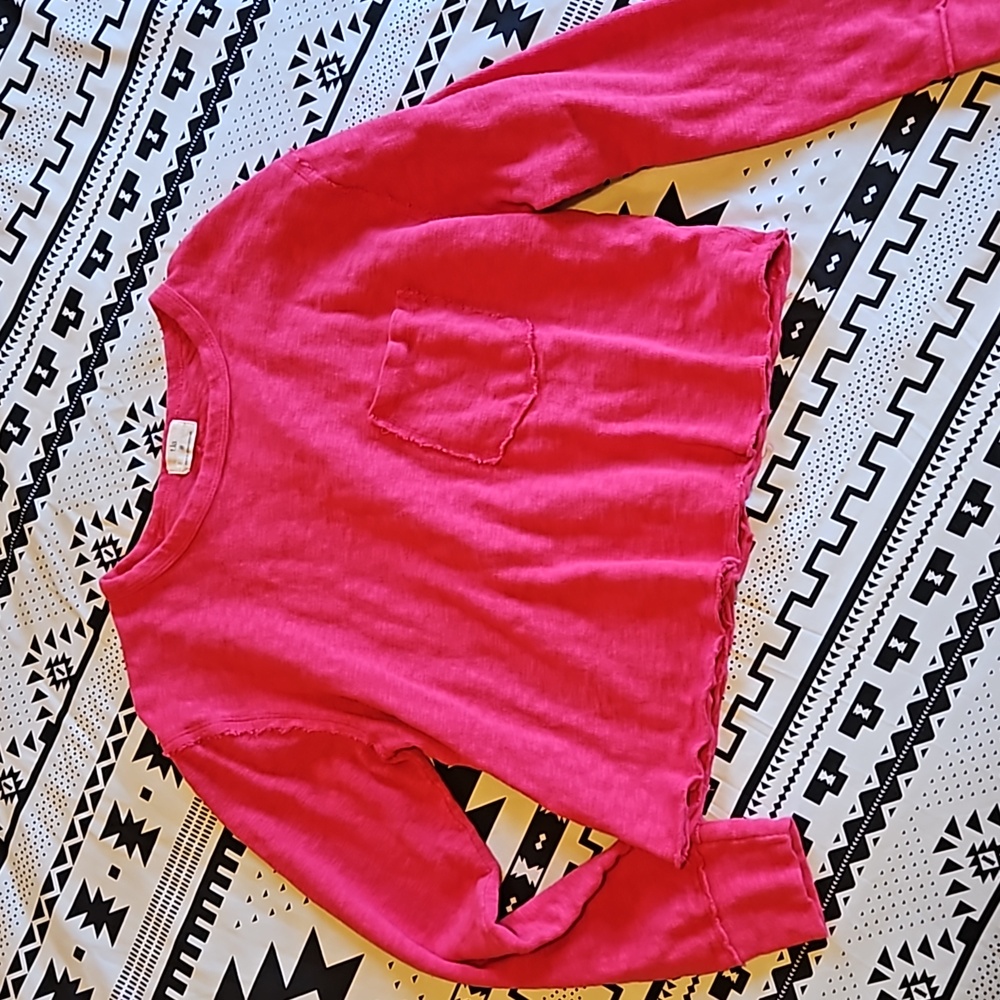 T.La Crop Long Sleeve Tee